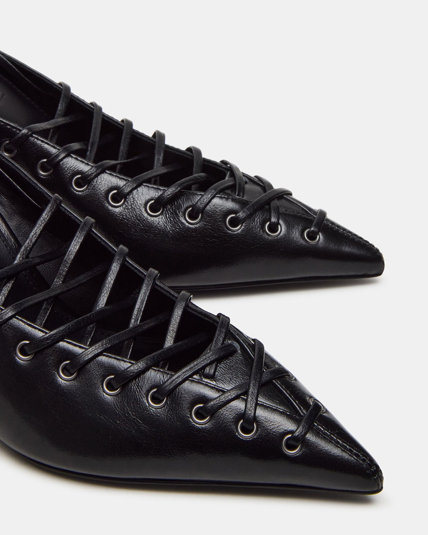 LACELLE BLACK LEATHER